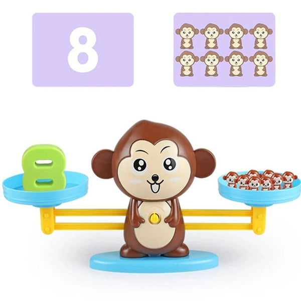 Planet Gates Montessori Math Toy Monkey Balance Baby Montessori Educational Games Number Toy Educational Learning Toys Teaching Material