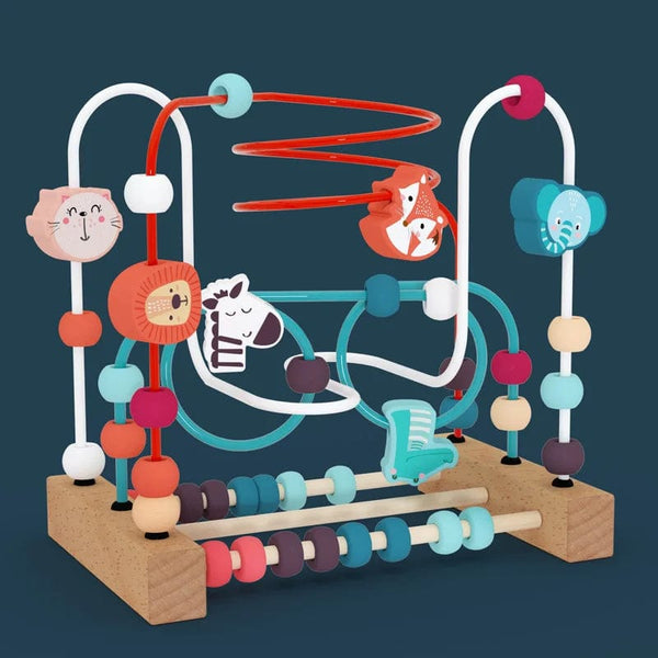 Planet Gates Montessori Maze Circles Around Beads Abacus Math Puzzle Early Learning Educational Wooden Toys For Children Kids