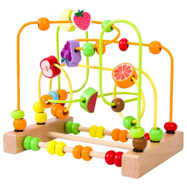 Planet Gates Montessori Maze Circles Around Beads Abacus Math Puzzle Early Learning Educational Wooden Toys For Children Kids