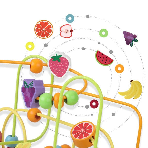 Planet Gates Montessori Maze Circles Around Beads Abacus Math Puzzle Early Learning Educational Wooden Toys For Children Kids