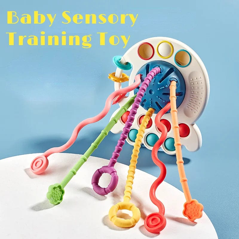 Planet Gates Montessori Sensory Development Baby Toys Pull String Finger Grasp Training Early Learning Education Toys Teething BPA Free 1-3Y