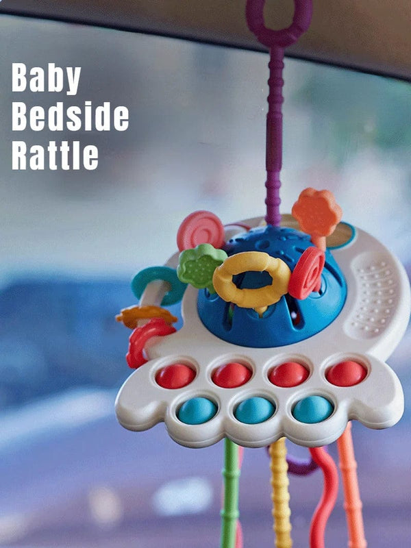 Planet Gates Montessori Sensory Development Baby Toys Pull String Finger Grasp Training Early Learning Education Toys Teething BPA Free 1-3Y