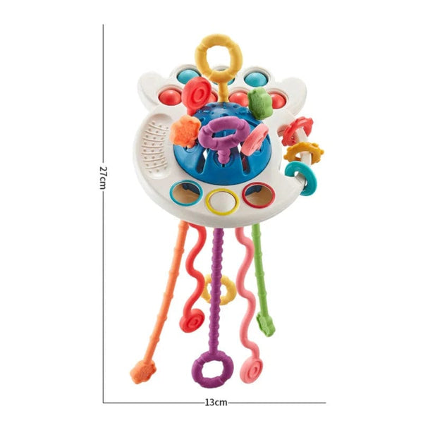 Planet Gates Montessori Sensory Development Baby Toys Pull String Finger Grasp Training Early Learning Education Toys Teething BPA Free 1-3Y