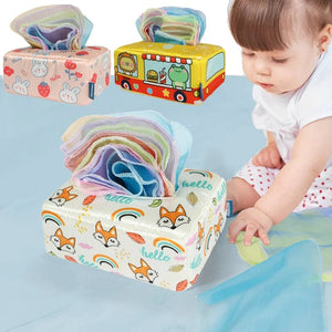 Planet Gates Montessori Toy Baby Tissue Box Sensory Toy Montessori Development  Baby Toy Newborn Kids Learning Education Toy for Children