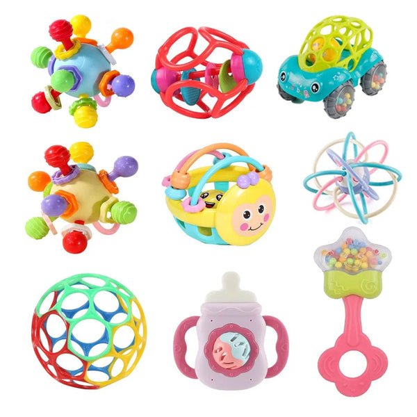 Planet Gates Montessori Toy Rubber Textured Multi Tactile Touch Balls Baby Training Massage Soft Balls for Baby Toys 0 6 12 Months
