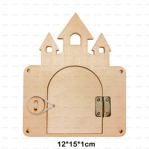 Planet Gates Montessori Toys Busy Board Diy Accessories Learning Education Busy Board Games for Baby Activity Board Components Wooden Parts