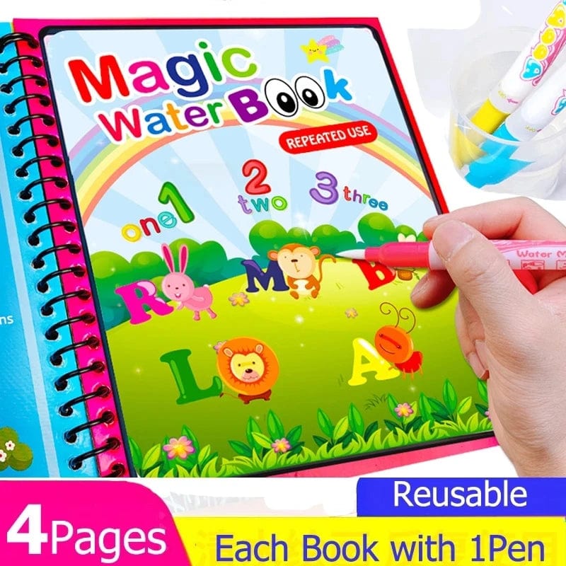 Planet Gates Montessori Toys Reusable Coloring Book Magic Water Drawing Book Painting Drawing Toys Sensory Early Education Toys for Children