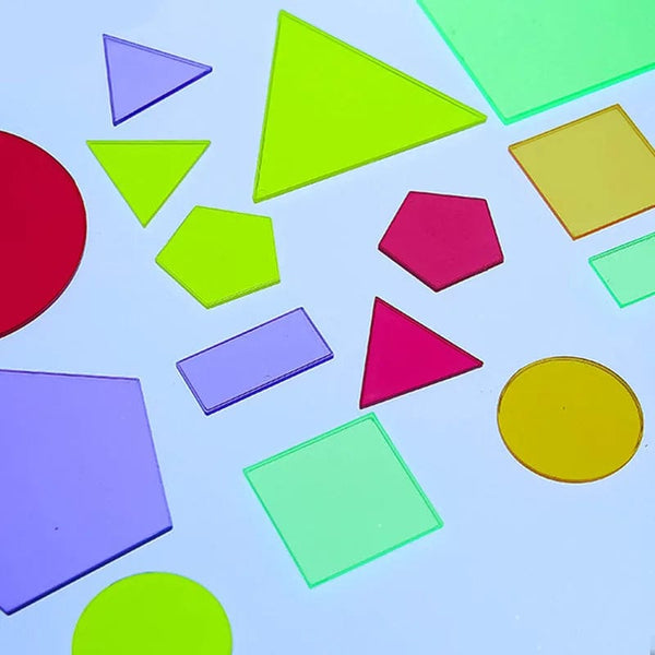 Planet Gates Montessori Translucent Geometric Puzzle Kids Toys Rainbow Blocks DIY Thinking Game Sensory Education Learning Light Table Toys