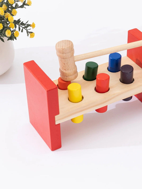 Planet Gates Montessori Wooden Hammering Toy - Develop Fine Motor Skills & Educational Fun for Toddlers