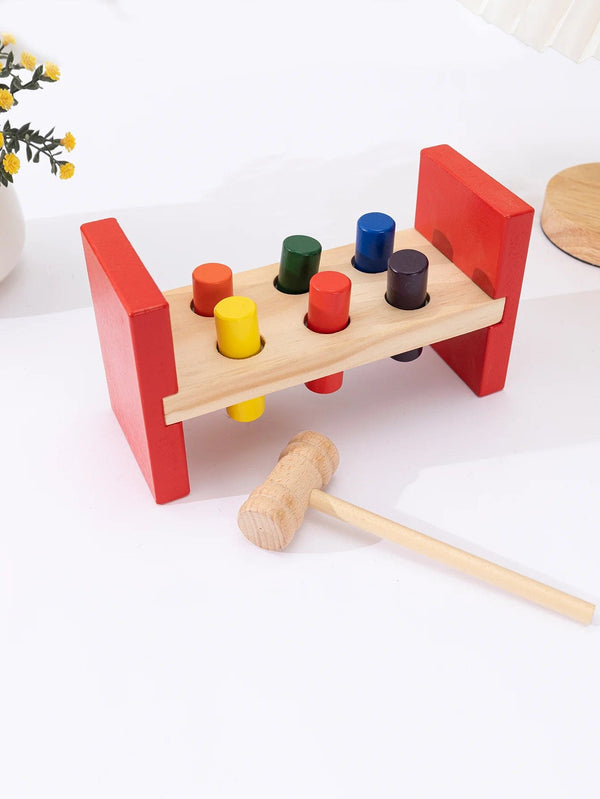 Planet Gates Montessori Wooden Hammering Toy - Develop Fine Motor Skills & Educational Fun for Toddlers