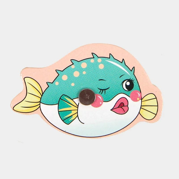 Planet Gates Montessori Wooden Magnetic Fishing Toys for Baby Cartoon Marine Life Cognition Fish Games Education Parent-Child Interactive