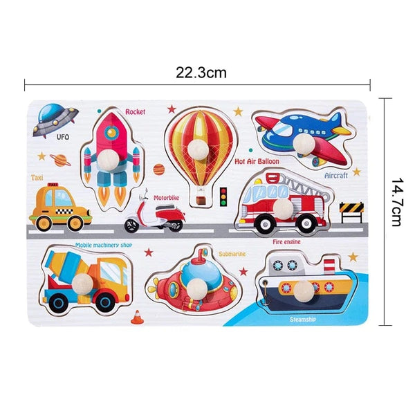 Planet Gates Montessori Wooden Toys for Babies 1 2 3 Years Boy Girl Gift Baby Development Games Wood Puzzle for Kids Educational Learning Toy