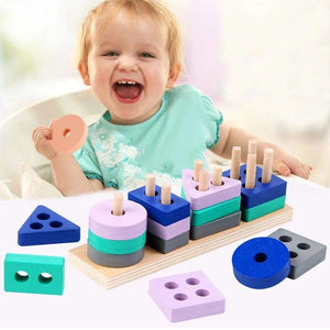 Planet Gates Montessori Wooden Toys Kids 3D Wooden Puzzles Early Learning Games Toys Educational Wooden Toys For Children 3-6Years