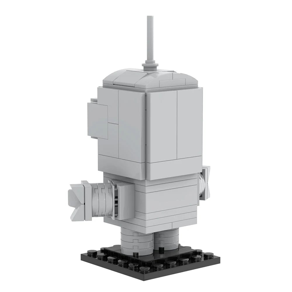 Planet Gates MOOXI Cartoon Brick 110Pcs Future World Robot Model Parts BrickHeadsed MOC Figure Building Blocks Kids Toys For Children MOC1066