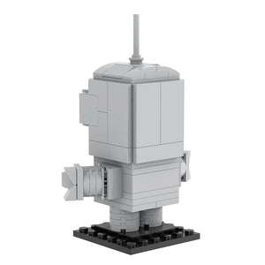 Planet Gates MOOXI Cartoon Brick 110Pcs Future World Robot Model Parts BrickHeadsed MOC Figure Building Blocks Kids Toys For Children MOC1066