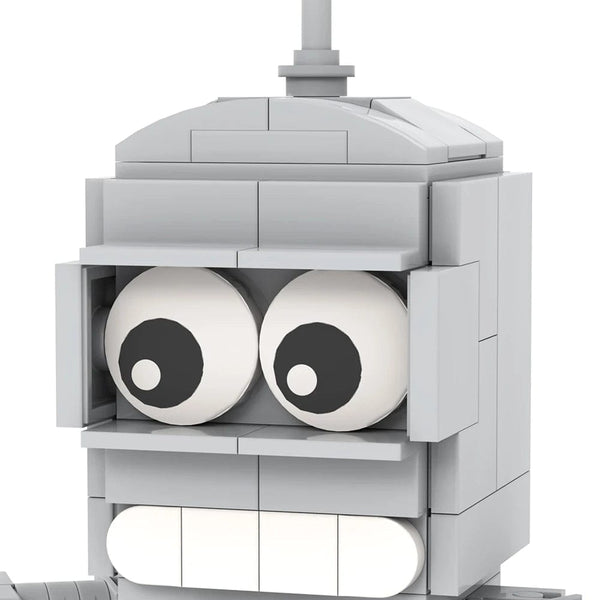 Planet Gates MOOXI Cartoon Brick 110Pcs Future World Robot Model Parts BrickHeadsed MOC Figure Building Blocks Kids Toys For Children MOC1066