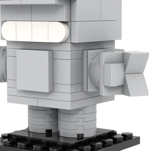 Planet Gates MOOXI Cartoon Brick 110Pcs Future World Robot Model Parts BrickHeadsed MOC Figure Building Blocks Kids Toys For Children MOC1066