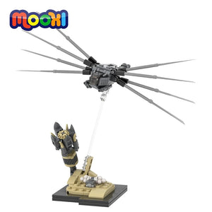 Planet Gates MOOXI Dune Ornithopter 135Pcs MOC Bricks Science Movie Atreides Scene Model Building Blocks Kids Toys For Children Gifts MOC1463