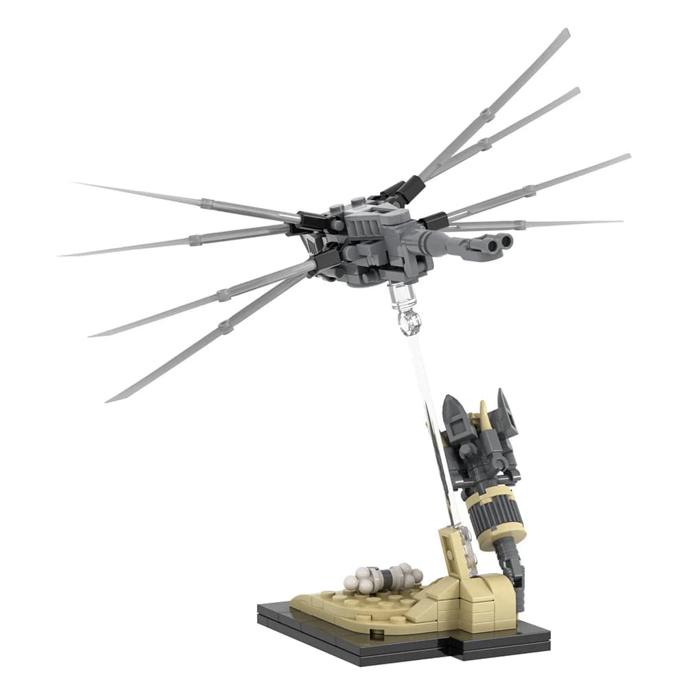Planet Gates MOOXI Dune Ornithopter 135Pcs MOC Bricks Science Movie Atreides Scene Model Building Blocks Kids Toys For Children Gifts MOC1463