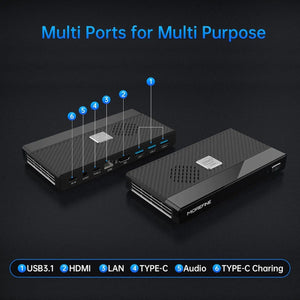 Planet Gates MOREFINE M6 Mini PC 12th Gen Intel N100/N200 Windows 11Pro DDR5 2933MHz NVMe SSD Pocket Computer PC HDMI2.0 4K@60Hz WiFi 6 BT5.2