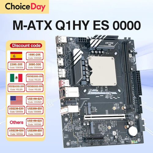 Planet Gates Motherboard+CPU DIY Gaming Computer Motherboard with Onboard 13th Kit Interposer Core CPU Q1HY ES 0000(Refer to i9 13900HK)14C20T DDR5 Desktops