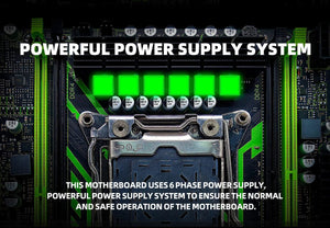 Planet Gates Motherboard+CPU+RAM ZSUS X99-8D4 Motherboard Set Kit With LGA2011-3 Xeon E5 2650 V4 CPU DDR4 16GB (1*16GB) 2133MHZ RAM Memory NVME M.2 SATA