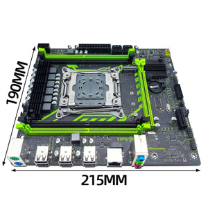 Planet Gates Motherboard+CPU+RAM ZSUS X99-8D4 Motherboard Set Kit With LGA2011-3 Xeon E5 2650 V4 CPU DDR4 16GB (1*16GB) 2133MHZ RAM Memory NVME M.2 SATA