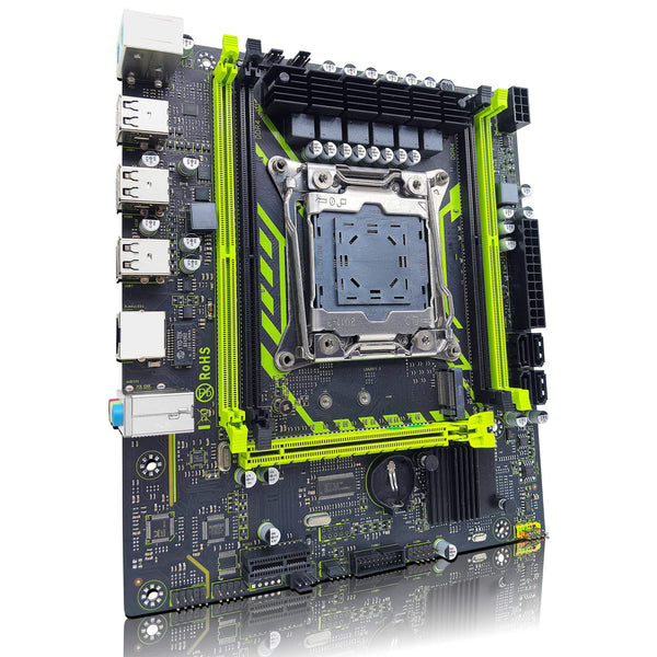 Planet Gates Motherboard+CPU+RAM ZSUS X99-8D4 Motherboard Set Kit With LGA2011-3 Xeon E5 2650 V4 CPU DDR4 16GB (1*16GB) 2133MHZ RAM Memory NVME M.2 SATA