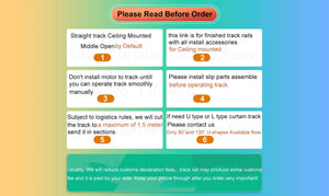 Planet Gates Motor with 4.8m Rail / Open to Left Cheap Tuya 3 Generation Shorter WiFi Curtain Motor Electric Track Rail Rod Automatic System Smart Home Curtains Remote Control