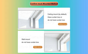 Planet Gates Motor with 4.8m Rail / Open to Left Cheap Tuya 3 Generation Shorter WiFi Curtain Motor Electric Track Rail Rod Automatic System Smart Home Curtains Remote Control