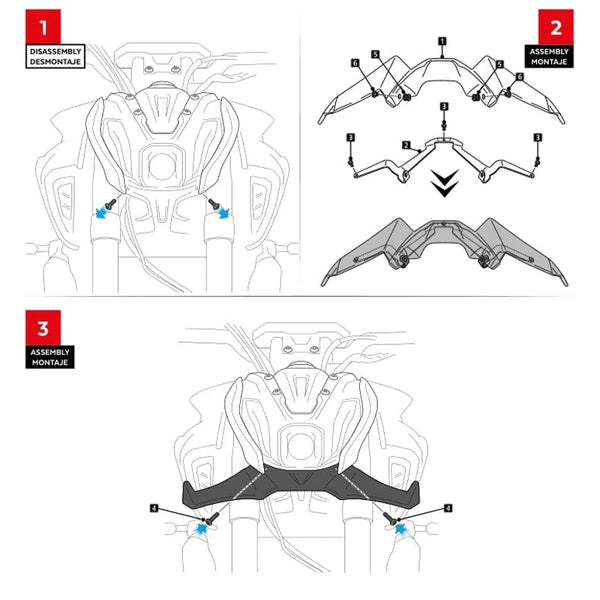 Planet Gates Motorcycle Accessories Black Naked Front Downforce Spoiler Winglet Aerodynamic Wing Kit Spoiler For YAMAHA MT 07 2021 2022 2023
