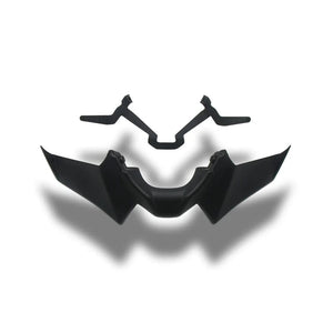 Planet Gates Motorcycle Accessories Black Naked Front Downforce Spoiler Winglet Aerodynamic Wing Kit Spoiler For YAMAHA MT 07 2021 2022 2023