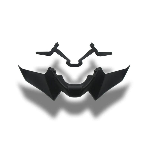 Planet Gates Motorcycle Accessories Black Naked Front Downforce Spoiler Winglet Aerodynamic Wing Kit Spoiler For YAMAHA MT 07 2021 2022 2023