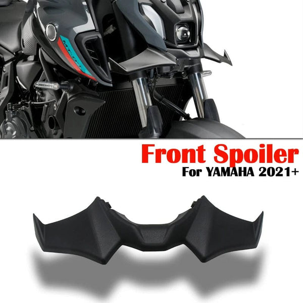 Planet Gates Motorcycle Accessories Black Naked Front Downforce Spoiler Winglet Aerodynamic Wing Kit Spoiler For YAMAHA MT 07 2021 2022 2023