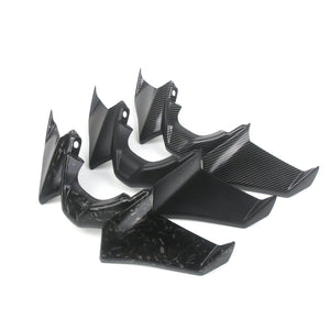 Planet Gates Motorcycle Accessories Black Naked Front Downforce Spoiler Winglet Aerodynamic Wing Kit Spoiler For YAMAHA MT 07 2021 2022 2023