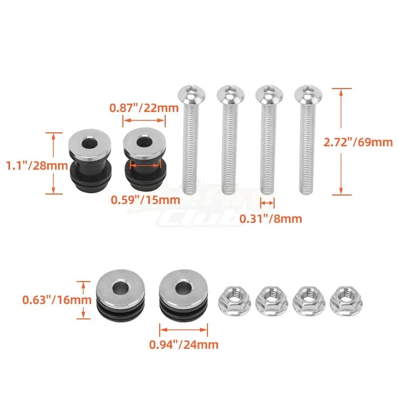 Planet Gates Motorcycle Accessories Detachable Sissy Bar Backrest Docking Hardware For Harley Sportster XL1200 XL883 Forty Eight 2004-later