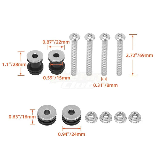 Planet Gates Motorcycle Accessories Detachable Sissy Bar Backrest Docking Hardware For Harley Sportster XL1200 XL883 Forty Eight 2004-later