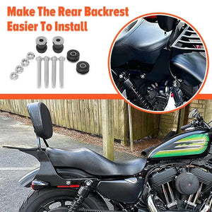 Planet Gates Motorcycle Accessories Detachable Sissy Bar Backrest Docking Hardware For Harley Sportster XL1200 XL883 Forty Eight 2004-later