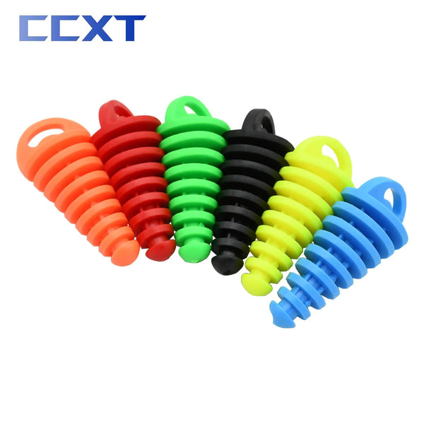Planet Gates Motorcycle ATV Exhaust Pipe Plug Tailpipe PVC Air Bleeder Plug Wash Plug Pipe Protector For Yamaha Honda Kawasaki Suzuki KTM etc
