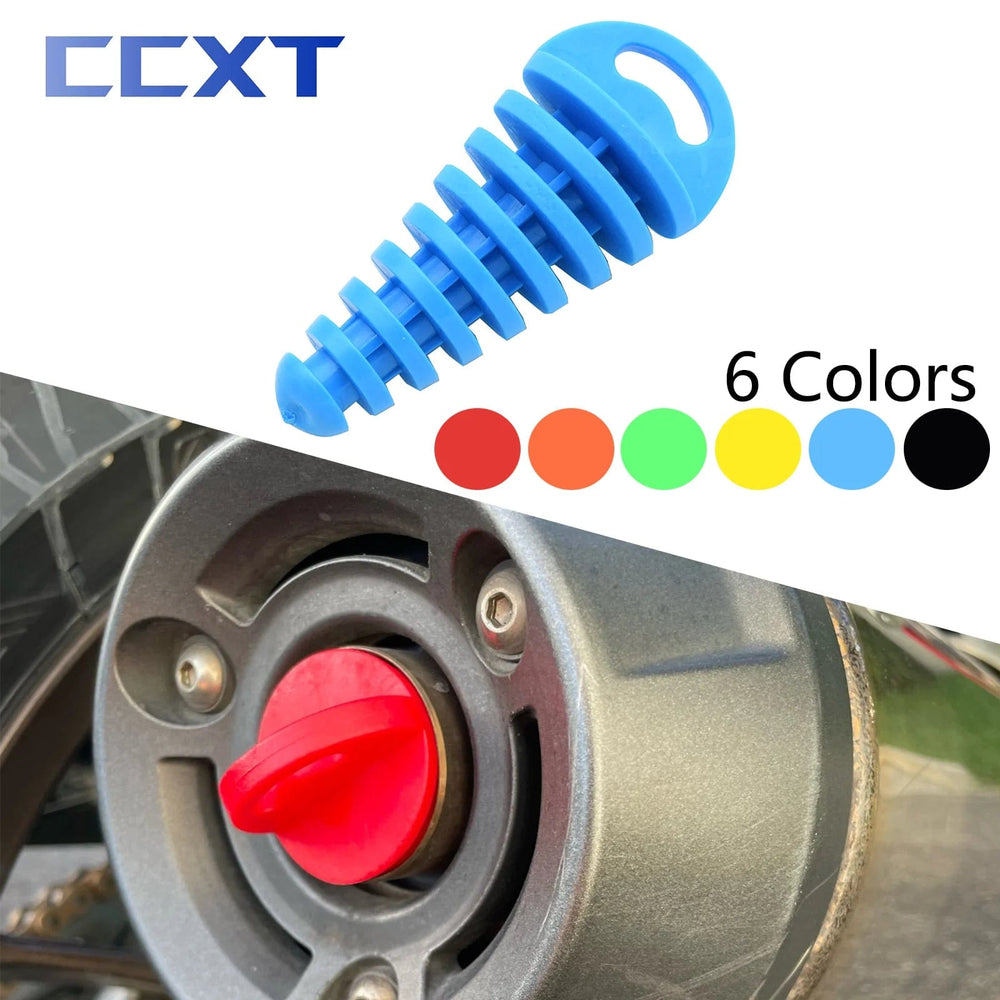 Planet Gates Motorcycle ATV Exhaust Pipe Plug Tailpipe PVC Air Bleeder Plug Wash Plug Pipe Protector For Yamaha Honda Kawasaki Suzuki KTM etc