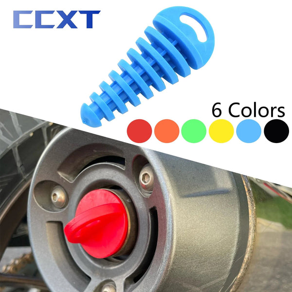 Planet Gates Motorcycle ATV Exhaust Pipe Plug Tailpipe PVC Air Bleeder Plug Wash Plug Pipe Protector For Yamaha Honda Kawasaki Suzuki KTM etc