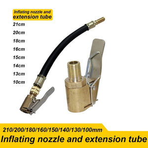 Planet Gates Motorcycle Bike Car Tire Air Inflator Hose Inflatable Pump Extension Tube Adapter Twist Tyre Air Connection Locking Air Chuck