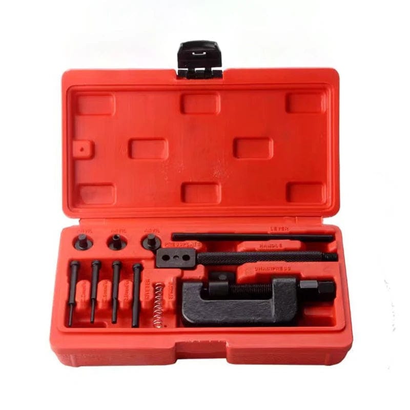 Planet Gates Motorcycle Bike Chain Breaker Splitter Riveting Tool Repair Tools Set Launches Chain Pin Press Handle Motorbike Chain Riveter