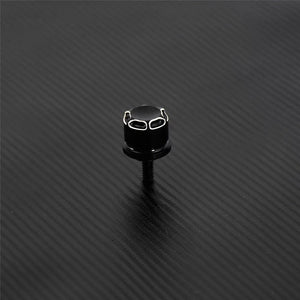Planet Gates Motorcycle Black/Chrome Seat Bolt Tab Screw For Harley Touring Road King Street Glide Softail Dyna Sportster XL Street Bob 96-19