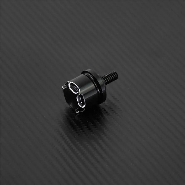 Planet Gates Motorcycle Black/Chrome Seat Bolt Tab Screw For Harley Touring Road King Street Glide Softail Dyna Sportster XL Street Bob 96-19