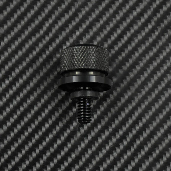Planet Gates Motorcycle Black/Chrome Seat Bolt Tab Screw For Harley Touring Road King Street Glide Softail Dyna Sportster XL Street Bob 96-19