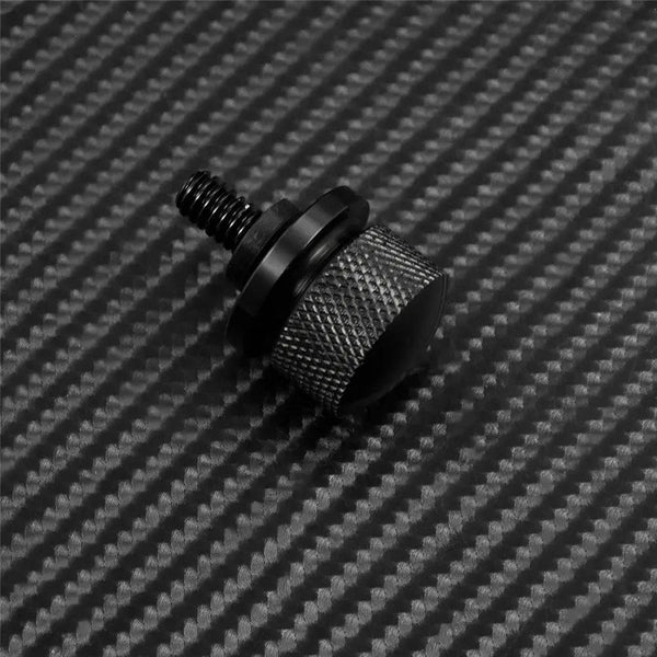 Planet Gates Motorcycle Black/Chrome Seat Bolt Tab Screw For Harley Touring Road King Street Glide Softail Dyna Sportster XL Street Bob 96-19