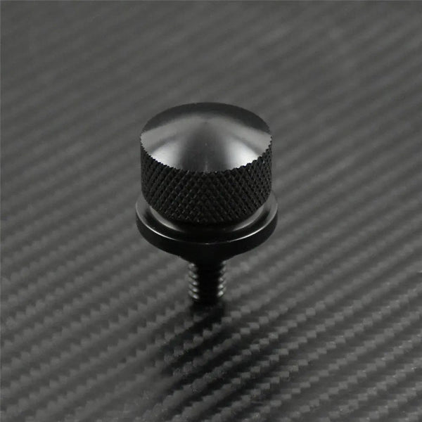 Planet Gates Motorcycle Black/Chrome Seat Bolt Tab Screw For Harley Touring Road King Street Glide Softail Dyna Sportster XL Street Bob 96-19