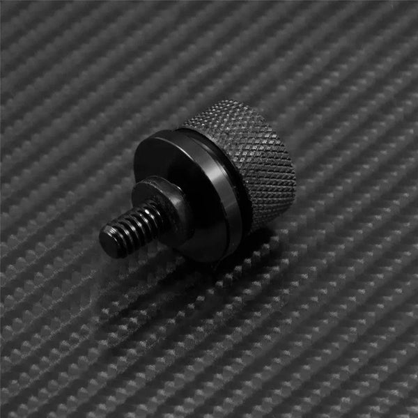 Planet Gates Motorcycle Black/Chrome Seat Bolt Tab Screw For Harley Touring Road King Street Glide Softail Dyna Sportster XL Street Bob 96-19