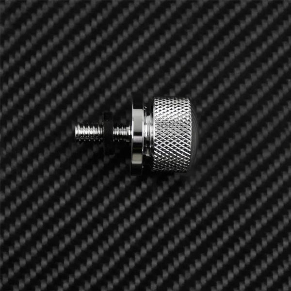 Planet Gates Motorcycle Black/Chrome Seat Bolt Tab Screw For Harley Touring Road King Street Glide Softail Dyna Sportster XL Street Bob 96-19